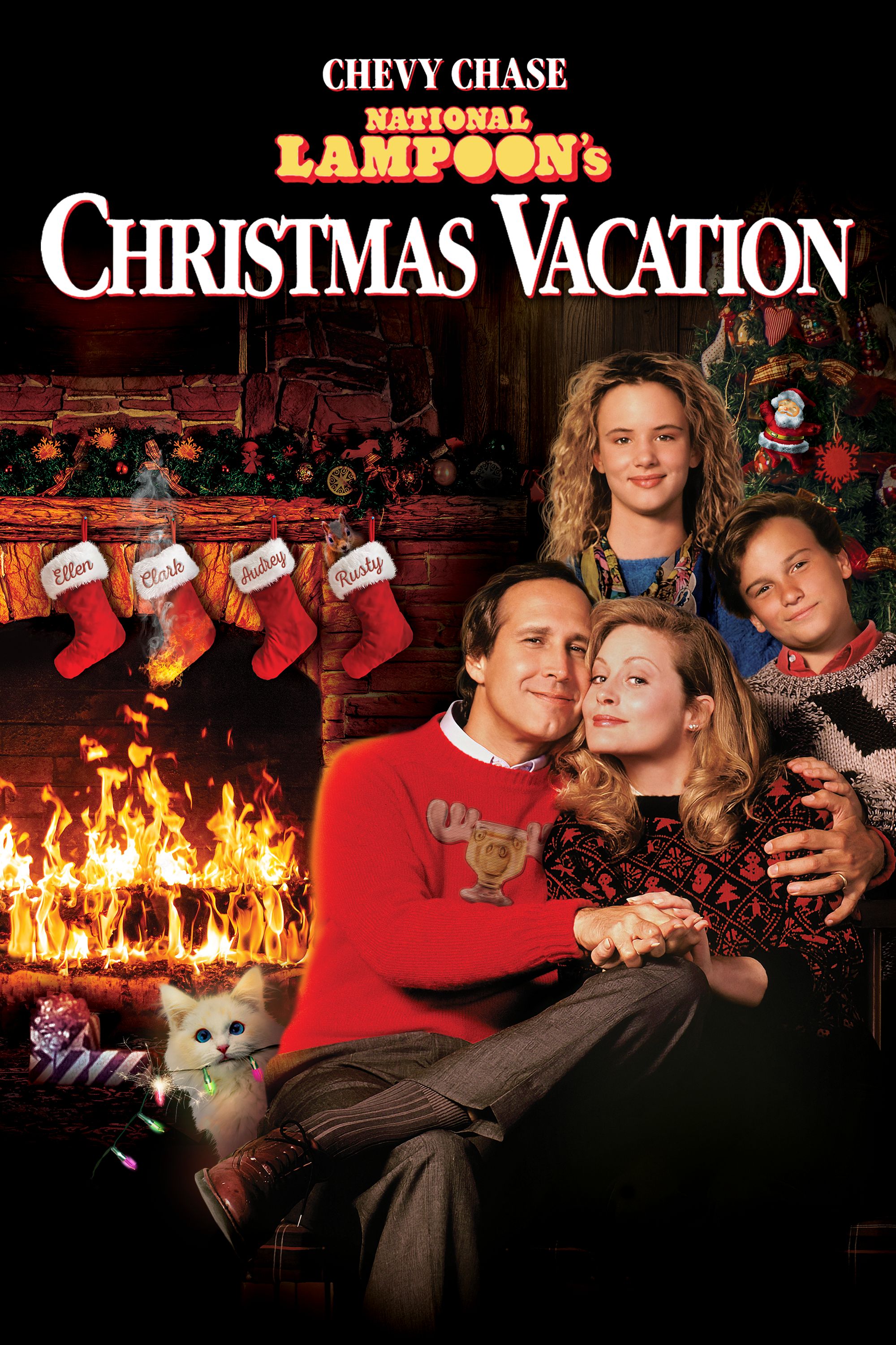 1989 National Lampoon's Christmas Vacation Print – Clark Griswold & Eddie – A4 Size 8.5x11 Unframed Poster