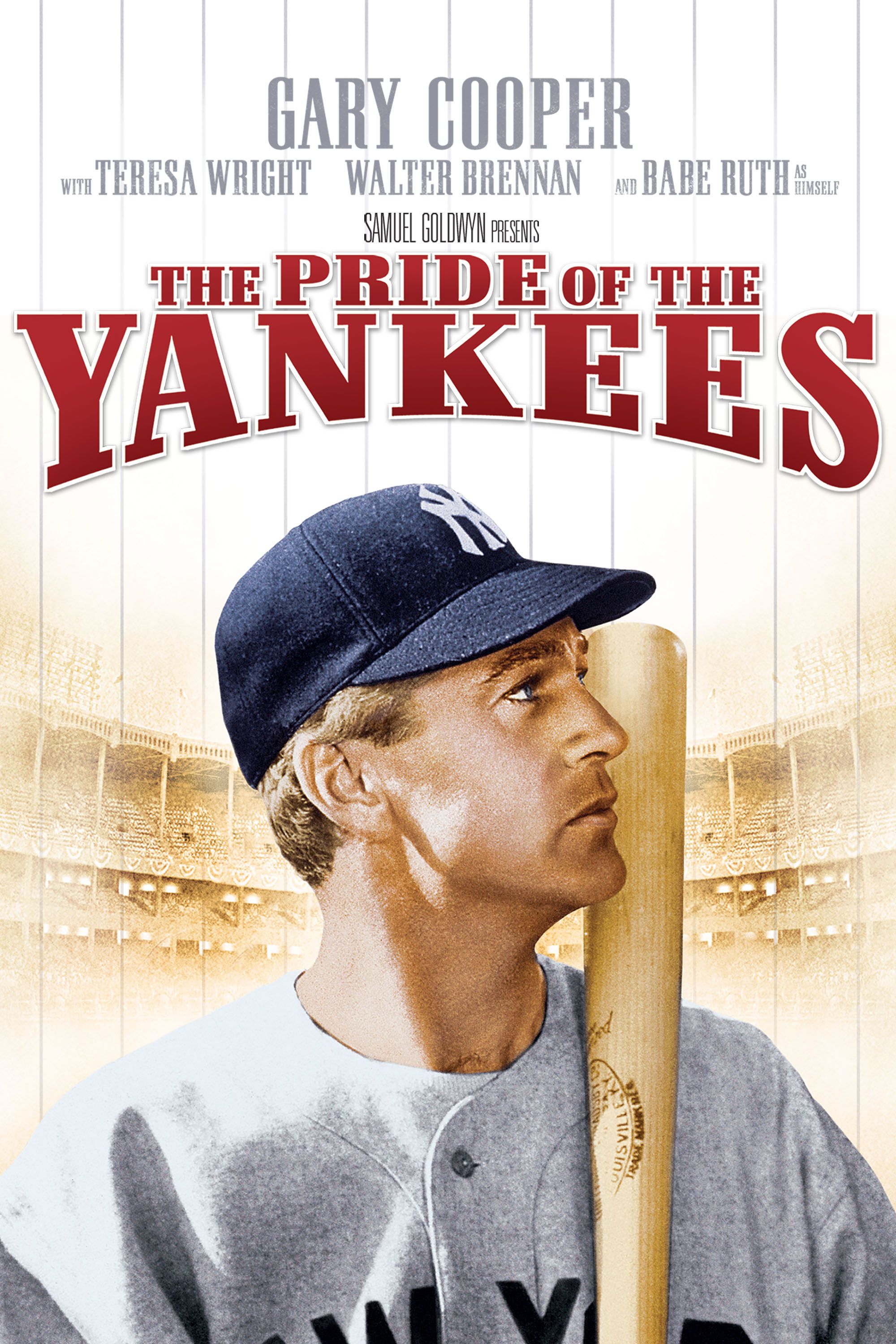 The Pride Of The Yankees, poster, Gary Cooper, Teresa Wright on