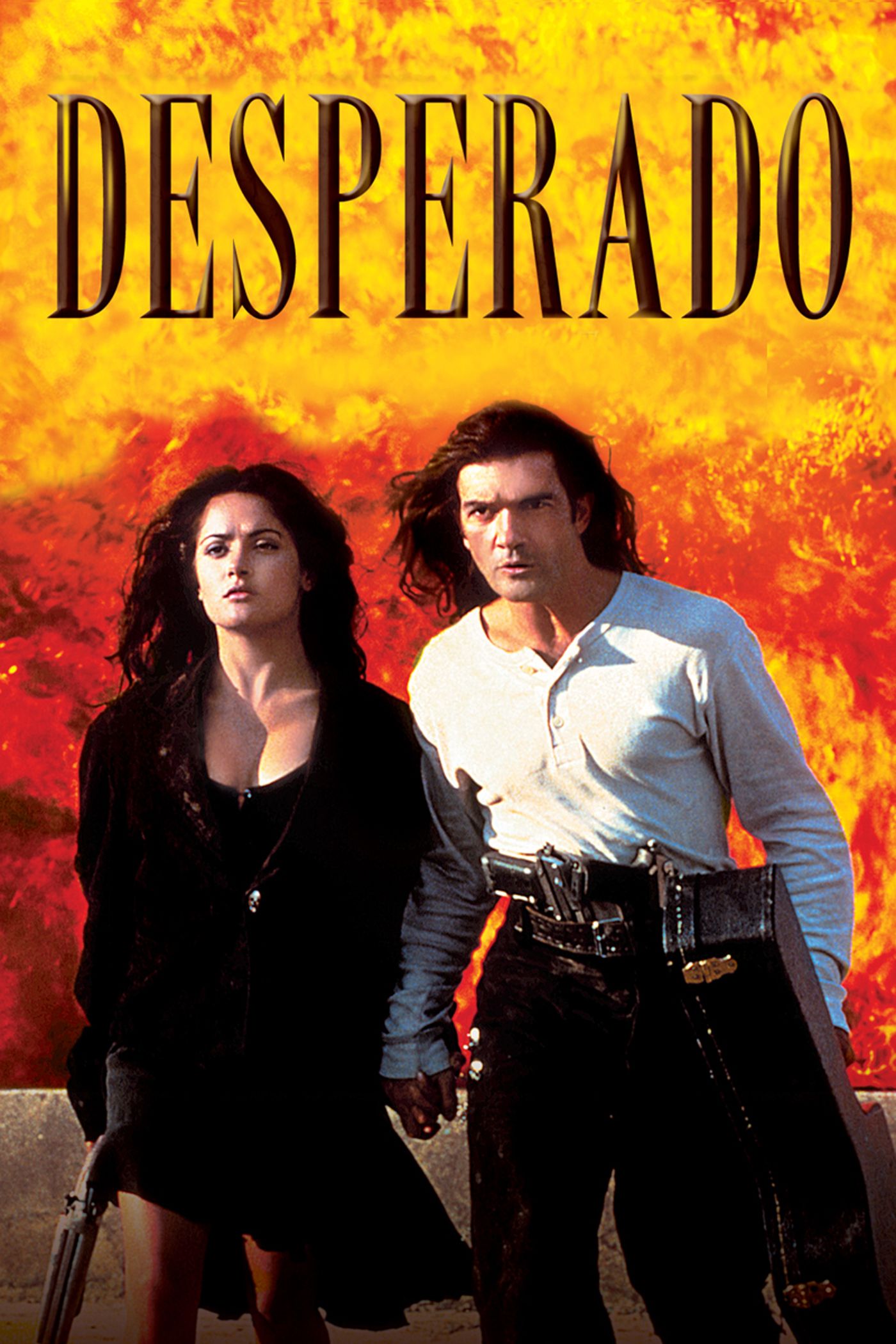 Antonio Banderas and Salma Hayek in a scene from the film News